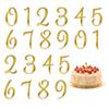 NOPKESV 20-Piece Gold Acrylic Cake Number Toppers, 0-9, Style B view 1
