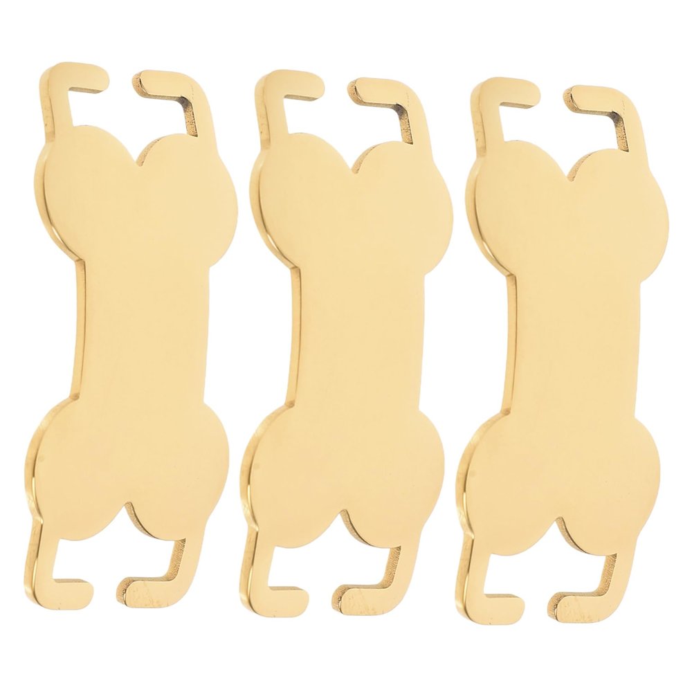 TOYANDONA 3-Piece Bone-Shaped Pet ID Tags