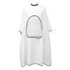LSNNMU Barber Cape, 3-Piece Salon Haircut Apron, Professional Waterproof Transparent Hairdresser Cape (White) view 1