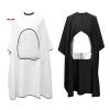 LSNNMU Barber Cape, 3-Piece Salon Haircut Apron, Professional Waterproof Transparent Hairdresser Cape (White) view 2