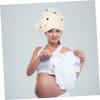 Homoyoyo 2-Piece Flannel Maternity Sleep Caps for Women view 4