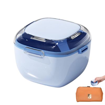 Denture Soaking Cup with Lid, Leak-Resistant Cleaning Case