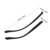 DEARMAMY 2 Pairs Universal TR90 Eyeglass Temples with Non-Slip Smooth Finish, Repair Screws and Nose Pads view 2