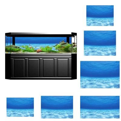 XUCZHAI 3D HD Aquarium Background Sticker, Underwater Ocean Landscape, 122 x 46 cm