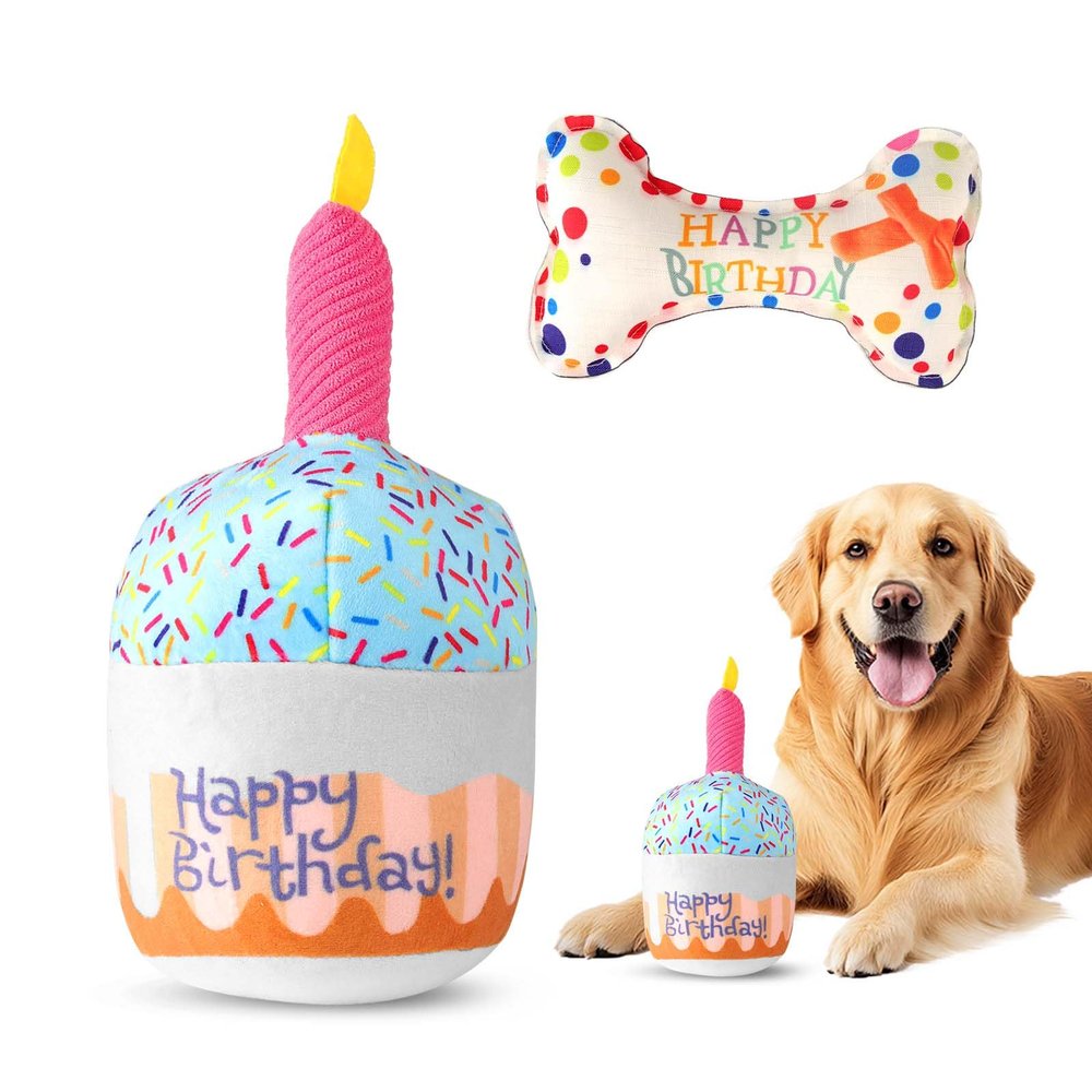 Dog Birthday Toy, 2-Pack