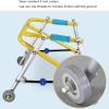 Foldable 4-Wheel Pediatric Walker, Height-Adjustable Training Aid view 3