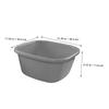 DEARMAMY 3-Piece PP Wash Basin Set, Lightweight and Portable for Foot Baths and Hair Washing at Home or While Traveling view 2