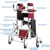 Senior Standing Walker with Seat, 8-Wheel Rehabilitation Frame view 2