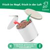 FALKENHORN BIO Cream Can Lids, 2 Small + 2 Large, Combo Set for Dog and Cat Food, Sugarcane-Based, BPA-Free, Made in Germany view 2