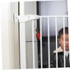 Abaodam Plastic Safety Gate Wall Protector for Pet and Baby Gates, White, for Doors and Stairways view 2