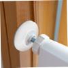 Abaodam Plastic Safety Gate Wall Protector for Pet and Baby Gates, White, for Doors and Stairways view 3