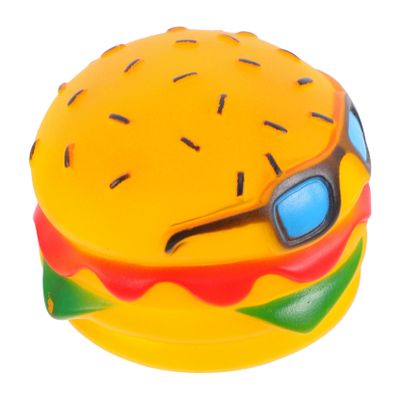 Abaodam Realistic Hamburger Squeaky Toy for Small Dogs