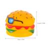 Abaodam Realistic Hamburger Squeaky Toy for Small Dogs view 2