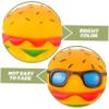 Abaodam Realistic Hamburger Squeaky Toy for Small Dogs view 3
