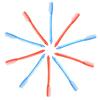 BESTYASH 10-Pack Travel Toothbrushes for Adults with Extra-Hard Plastic Bristles, Lightweight for Home and Travel, Random Color and Style view 1
