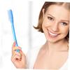BESTYASH 10-Pack Travel Toothbrushes for Adults with Extra-Hard Plastic Bristles, Lightweight for Home and Travel, Random Color and Style view 4