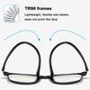 ABETOS Progressive Reading Glasses, TR90 Multifocal Blue-Light Filter, Black +1.0 view 4