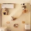 Indoor Wooden Cat House & Climbing Wall, 50 x 23 x 45 cm view 2