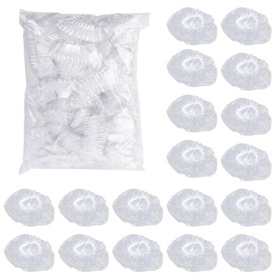SYEYCW 200-Pack Transparent Waterproof Shower Ear Covers with Elastic Bands