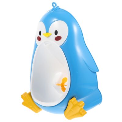 Yardwe Penguin Potty Urinal for Kids, Wall-Mounted with Suction Cups, ABS, Pink