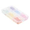 SAFIGLE Resin Flower Nail Charms, 1 Case, 6 Compartments, 3D Flowers for DIY Manicures view 1
