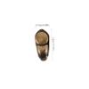 10 Metal Alloy Shoelace Hooks for Shoes, Brown view 2