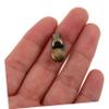10 Metal Alloy Shoelace Hooks for Shoes, Brown view 3