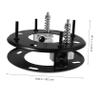 Shampoo Basin Tilt Mechanism, Black, Height-Adjustable view 2