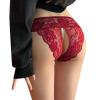RUITOTP Women's Lace Thong Panties with Open Crotch view 1