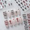 2 Nail Stickers with English Symbols and Cross Designs view 4