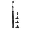 Saluaqui Professional Wig Head Stand with Adjustable Height, Suction Cup Base, 130 cm, Black view 1