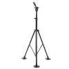 Saluaqui Professional Wig Head Stand with Adjustable Height, Suction Cup Base, 130 cm, Black view 4