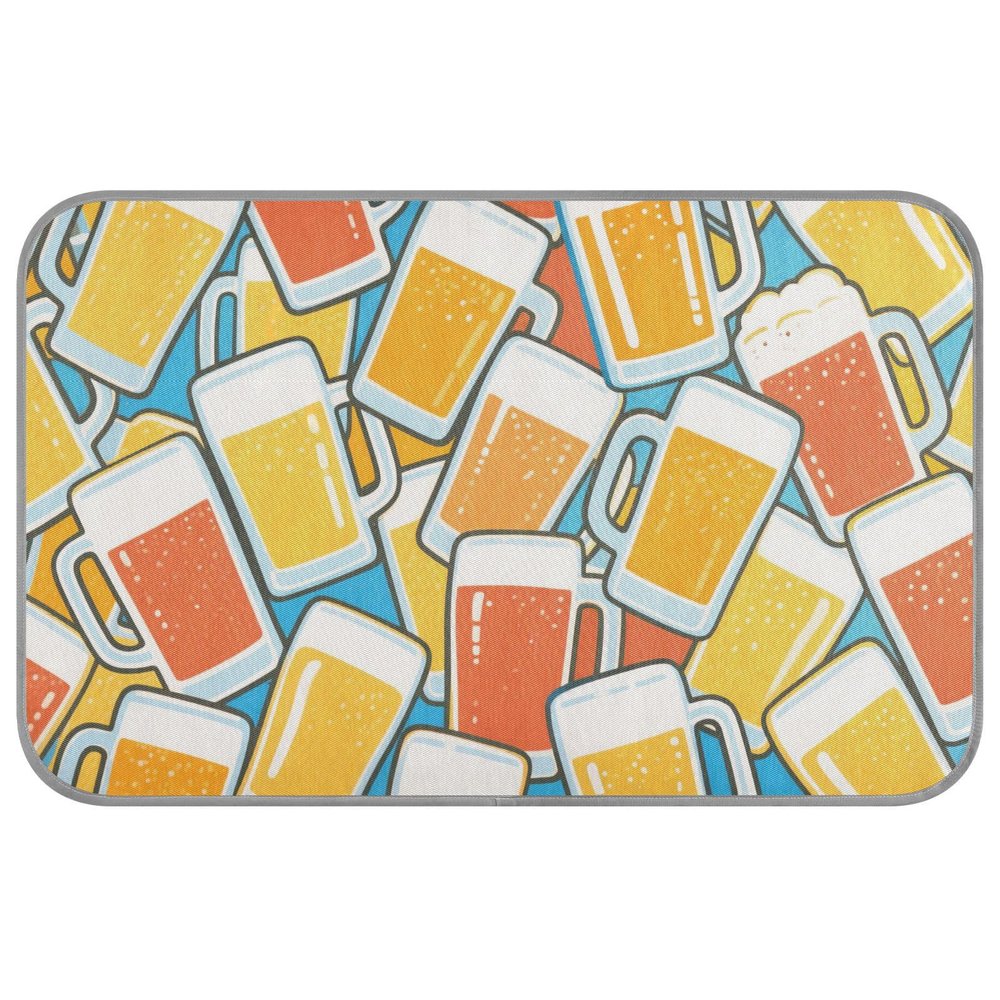 Colorful Cartoon Beer Summer Cooling Mat for Pets