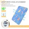Funny Elephant Blue Sky Flower Self-Cooling Dog and Cat Mat, 59.9 x 98 cm view 4