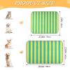 WDdZzyy Self-Cooling Blanket for Summer, Cats, Chickens and Travel, Washable, Yellow/Blue view 2