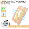 WDdZzyy Shiba Inu Cooling Blanket for Dogs and Cats, Orange, Non-Electric Summer Pet Mat view 4