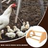 Mini Wooden Roosting Bar with Mirror for Chickens view 3