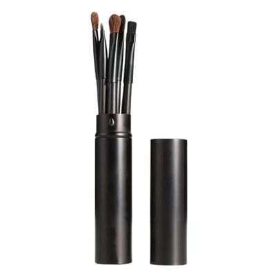 Nvzi 9-Piece Makeup Brush Set with Storage Bag, Black