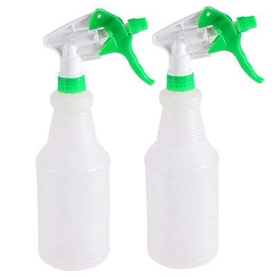 SAFIGLE 2-Piece Reusable Spray Pump Bottles, Leak-Proof Plastic Plant and Household Water Sprayers, Random Color and Style