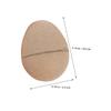 NUOBESTY Unpainted Paper Eggs, 10 Count, Khaki, for Creative Craft Projects view 2