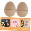 NUOBESTY Unpainted Paper Eggs, 10 Count, Khaki, for Creative Craft Projects view 3