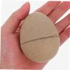 NUOBESTY Unpainted Paper Eggs, 10 Count, Khaki, for Creative Craft Projects view 4
