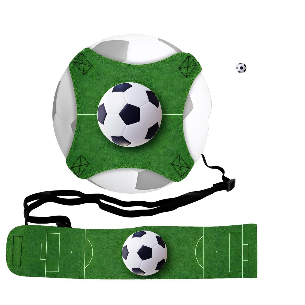 LEOINAER Throw Trainer Solo Soccer Trainer for Children and Adults, Adjustable Training Belt, Elastic Belt for Soccer, Volleyball, and Rugby