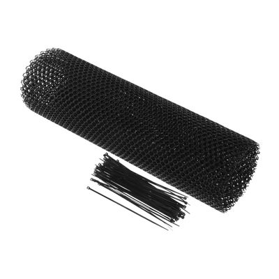 Pet Safety Net for Balconies and Stair Railings, Black HDPE