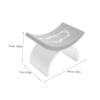 White U-Shaped Nail Armrest, Silicone and Plastic view 2
