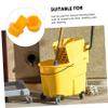 2-Piece Plastic Mop Bucket Stoppers, Yellow view 4