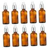 DEARMAMY 10-Pack 50 mL Brown Glass Dropper Bottles with Pipettes view 1