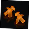 PACKOVE Swimming Set with Waterproof Earplugs and Nose Clip, Orange view 3