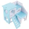 UKCOCO Wooden Hamster House with Chew Function and Hideout view 1