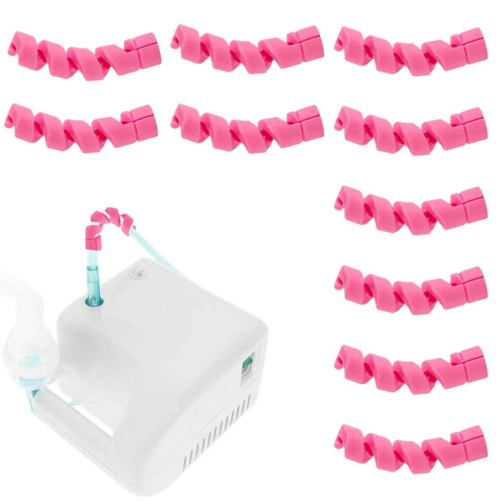 10-Pack Oxygen Tubing Holders (Pink)